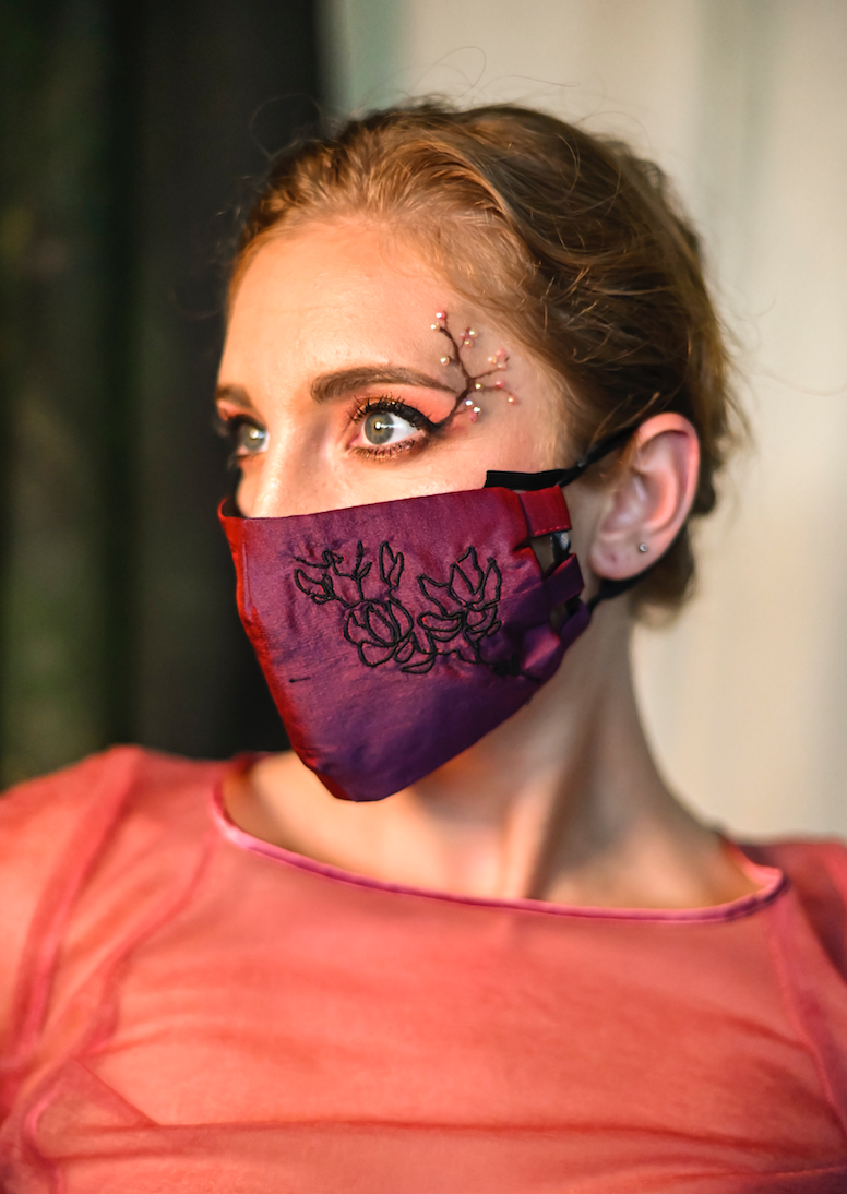 Hebe Embroidered Mask