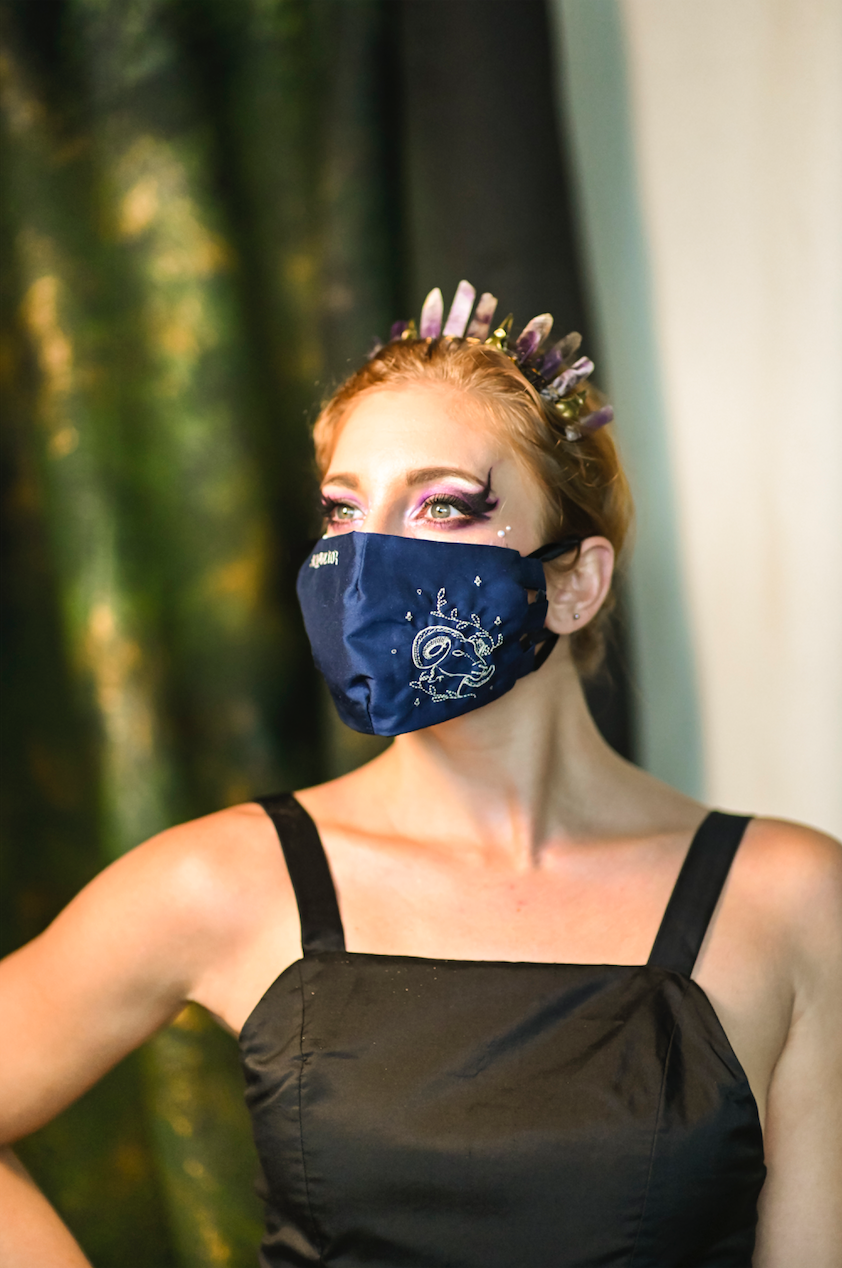 Aries Embroidered Mask