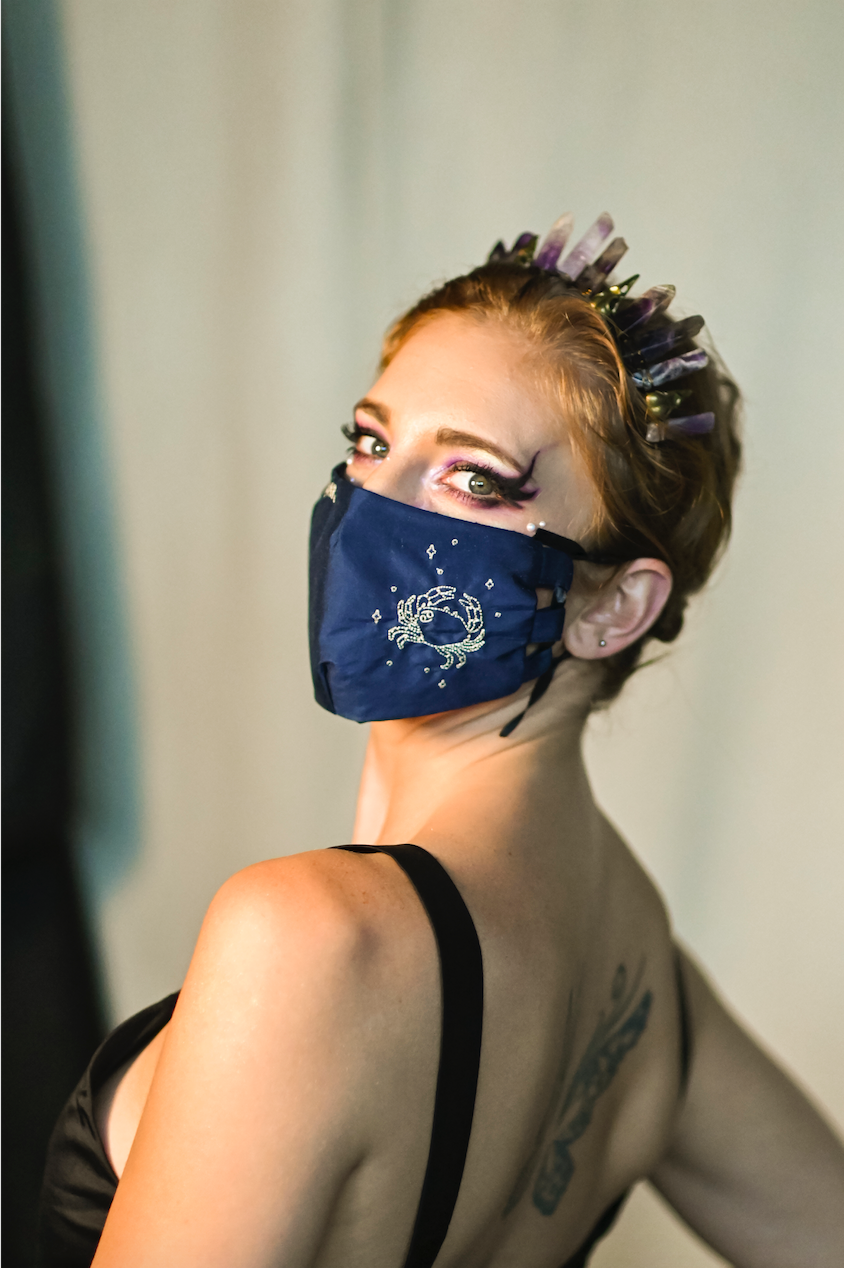 Cancer Embroidered Mask